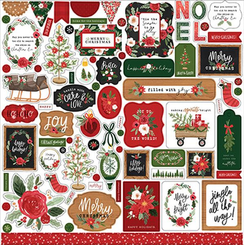 Carta Bella Happy Christmas Element Sticker Sheet