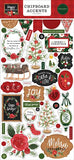Carta Bella Happy Christmas 6x13 Chipboard Accent Embellishments