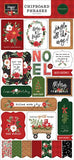 Carta Bella Happy Christmas 6x13 Chipboard Phrase Embellishments