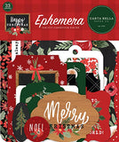 Carta Bella Happy Christmas Ephemera Embellishments