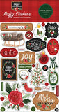 Carta Bella Happy Christmas Puffy Sticker Embellishments