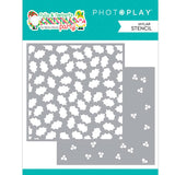 Photoplay Paper Tulla & Norbert's Christmas Party Holly Berry Stencil Set