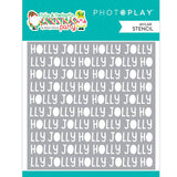 Photoplay Paper Tulla & Norbert's Christmas Party Holly Jolly Word Stencil