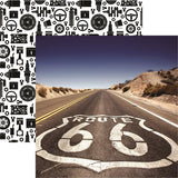 Reminisce Classic Cars Route 66 Patterned Paper