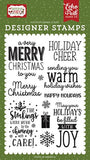 Echo Park Christmas Magic Warm Holiday Wishes Designer Stamp Set