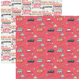 Reminisce Camping Life Happy Camper Patterned Paper