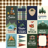 Echo Park Call Of The Wild 3x4 Journaling Cards Patterned Paper