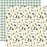 Echo Park Call Of The Wild Fly Fishing Patterned Paper