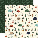 Echo Park Call Of The Wild Camping Critters Patterned Paper