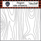 Echo Park Call Of The Wild Tree Bark Designer 6x6 Stencil