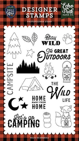Echo Park Call Of The Wild Stay Wild Designer Stamp Set