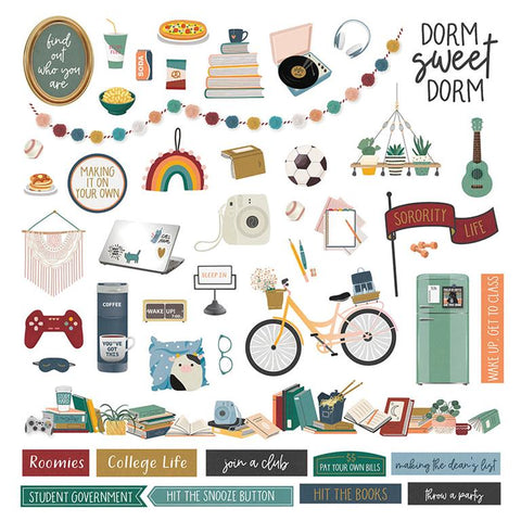 PhotoPlay Paper Campus Life Girl Element Sticker Sheet