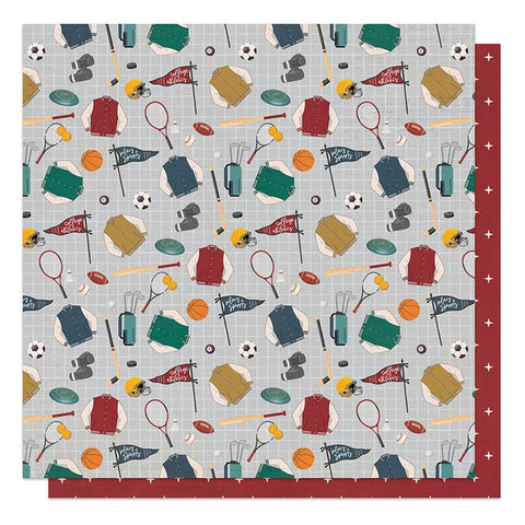 PhotoPlay Paper Campus Life College Athlete Patterned Paper