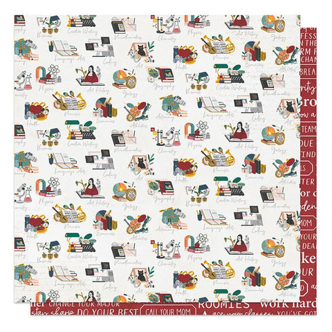 PhotoPlay Paper Campus Life Core Classes Patterned Paper