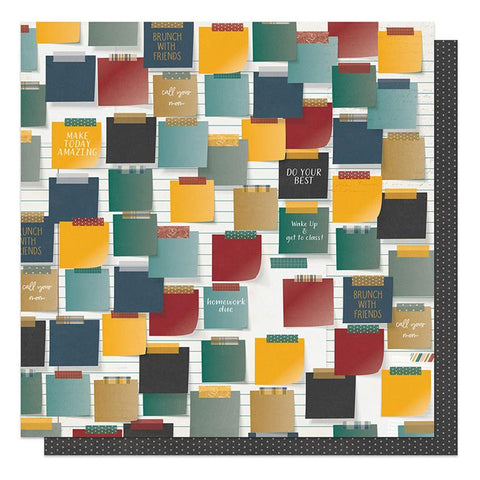 PhotoPlay Paper Campus Life Sticky Notes Patterned Paper
