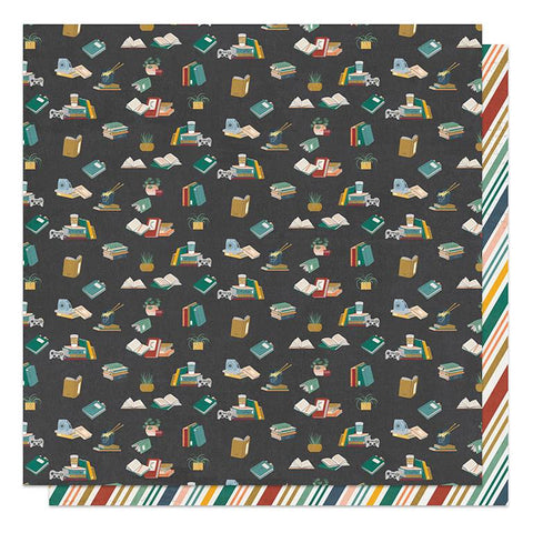 PhotoPlay Paper Campus Life Study Hard Patterned Paper