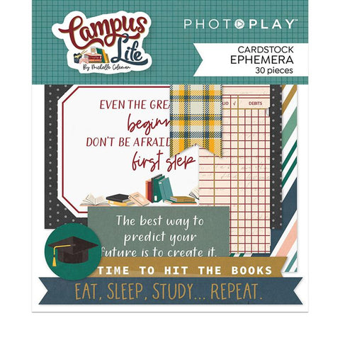PhotoPlay Paper Campus Life Ephemera Die Cut Embellishments