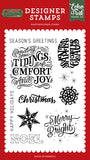 Echo Park Christmas Salutations No. 2 Sending You Tidings Designer Stamp Set