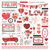Photoplay Paper Cupid's Sweetheart Cafe Element Sticker Sheet