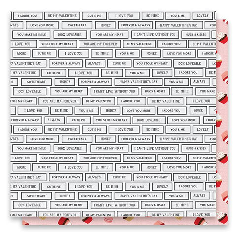 Photoplay Paper Cupid's Sweetheart Cafe Sweet Sentiments Patterned Paper