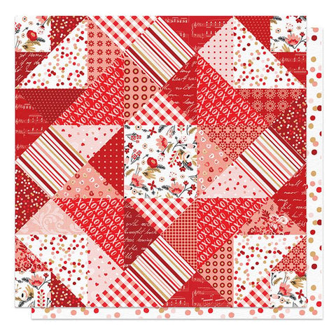 Photoplay Paper Cupid's Sweetheart Cafe Quilt from Cupid Patterned Paper