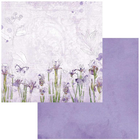 49 and Market Color Swatch Lavender Patterned Paper 1