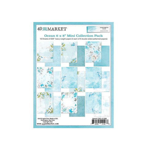 49 and Market Color Swatch Ocean 6x8 Mini Collection Paper Pack