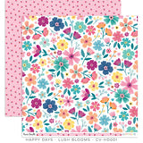 Cocoa Vanilla Studio Happy Days Lush Blooms Patterned Paper