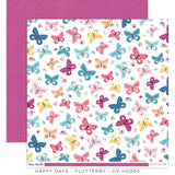 Cocoa Vanilla Studio Happy Days Flutterby Patterned Paper