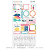 Cocoa Vanilla Studio Happy Days Accessory Sticker Embellishments