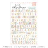 Cocoa Vanilla Studio These Days Mini Puffy Alpha Sticker Sheet