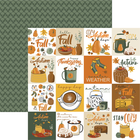 Reminisce Cozy Fall Hello Fall Patterned Paper