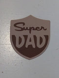The Die Cut Store Super Dad Badge Die Cut Embellishment