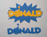 The Die Cut Store Donald Duck Star Die Cut Embellishment