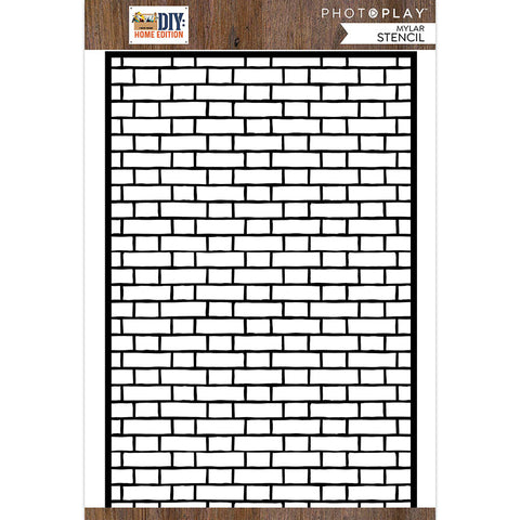 Photoplay Paper DIY - Home Edition Brick 6x9 Stencil