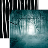 Reminisce Dark Night Foggy Night Patterned Paper