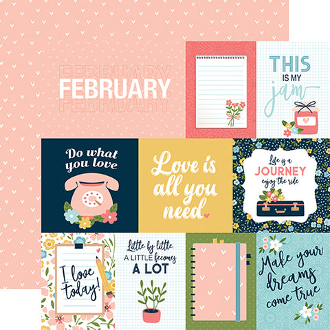 Echo Park Day In The Life No. 2 February Patterned Paper