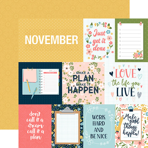 Echo Park Day In The Life No. 2 November Patterned Paper