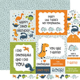 Echo Park Dino-Mite Multi Journaling Cards Patterned Paper