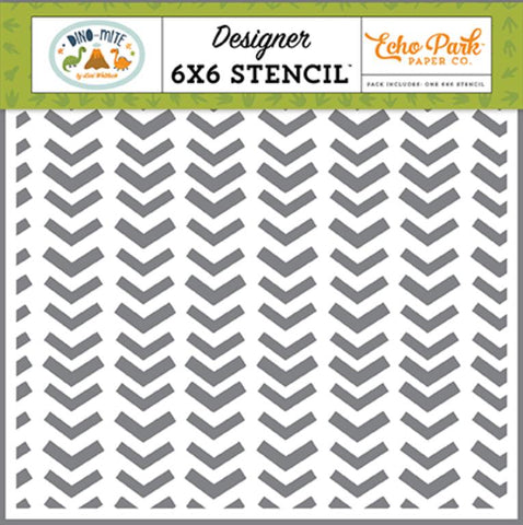 Echo Park Dino-Mite T-Riffic Arrows Designer 6x6 Stencil