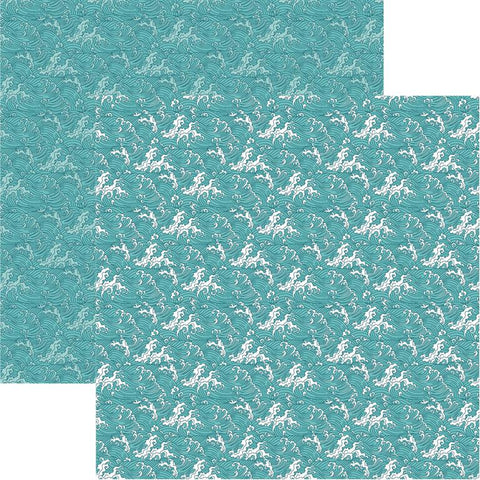 Reminisce Dreaming Of Japan Great Waves Patterned Paper