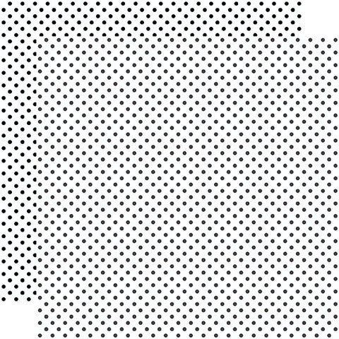 Echo Park Dots & Stripes White Dot Patterned Paper