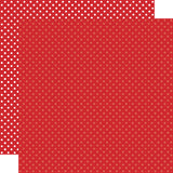 Echo Park Dots & Stripes Red Patterned Paper