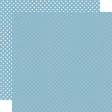 Echo Park Dots & Stripes Blue Dot Patterned Paper