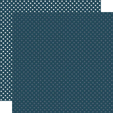 Echo Park Dots & Stripes Tan Dot Patterned Paper