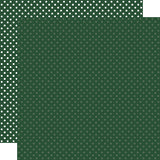 Echo Park Dots & Stripes Evergreen Patterned Paper