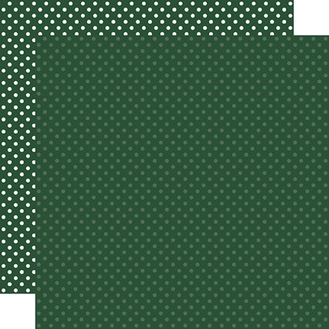 Echo Park Dots & Stripes Evergreen Patterned Paper
