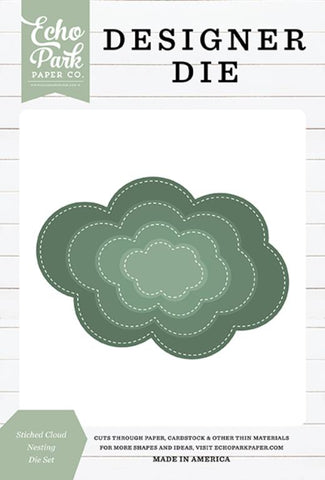 Echo Park Designer Products Stitched Cloud Nesting Die Set
