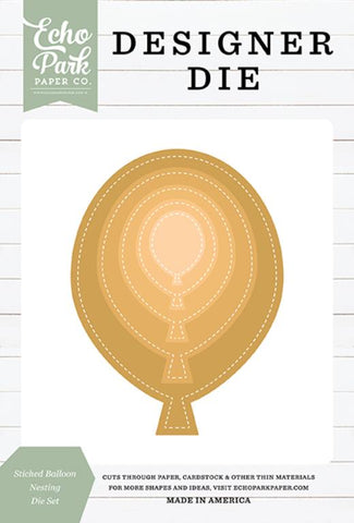 Echo Park Designer Products Stitched Balloon Nesting Die Set