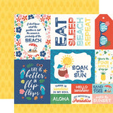 Echo Park Endless Summer Multi Journaling Cards Patterned Paper